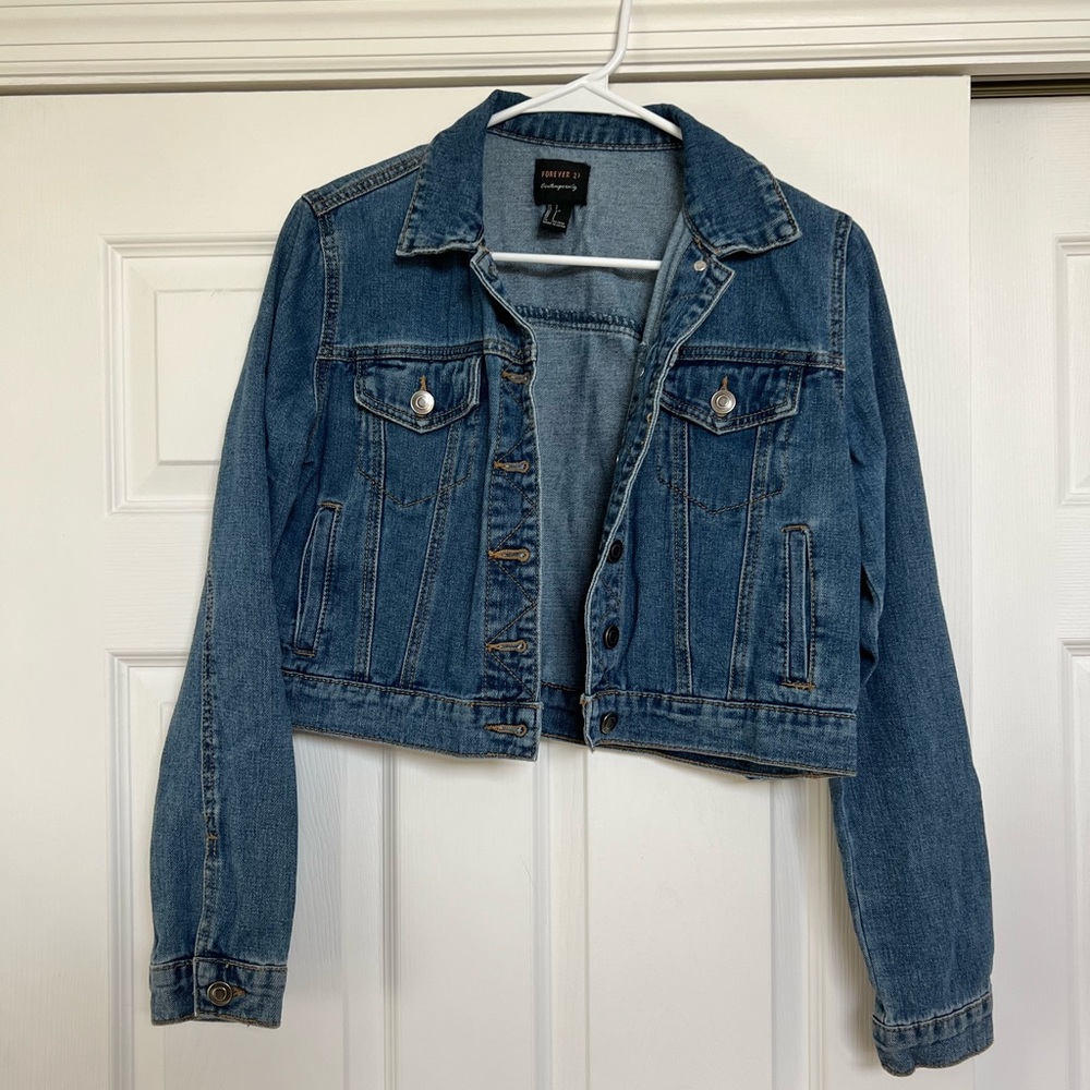 Forever 21 Cropped Denim Jacket